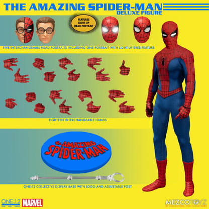 MEZCO - One:12 Collective - Deluxe Edition Spiderman (Figura de 6")