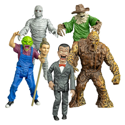 TRICK OR TREAT - Goosebumps - Serie x 5: Haunted Mask, Mud Monster, Mummy, Slappy & Scarecrow (Figuras de 5")